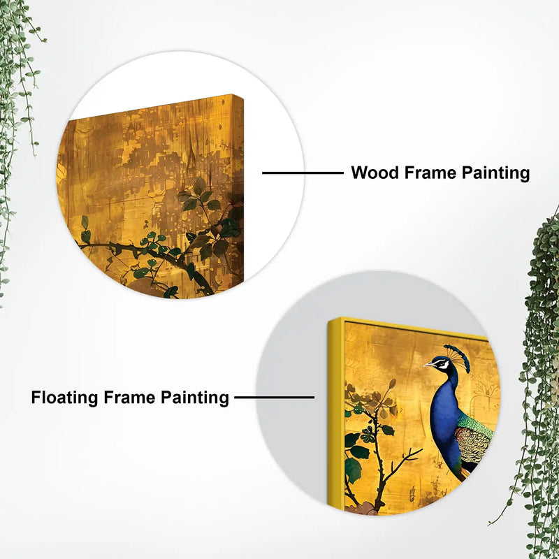 Luxury Peacock Canvas Wall Painting for Bedroom