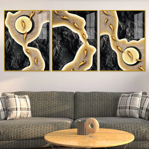 Luxury Premium Acrylic wall Painting Set of 3