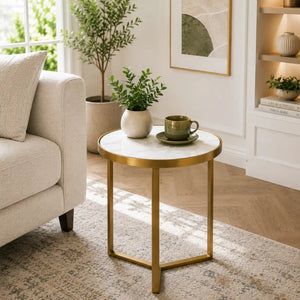 luxury-round-marble-top-side-table