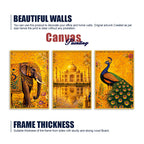 Luxury Royal India Canvas Wall Painting Set of Three