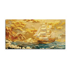 Luxury Sailing Ship Canvas Painting for Wall Decor