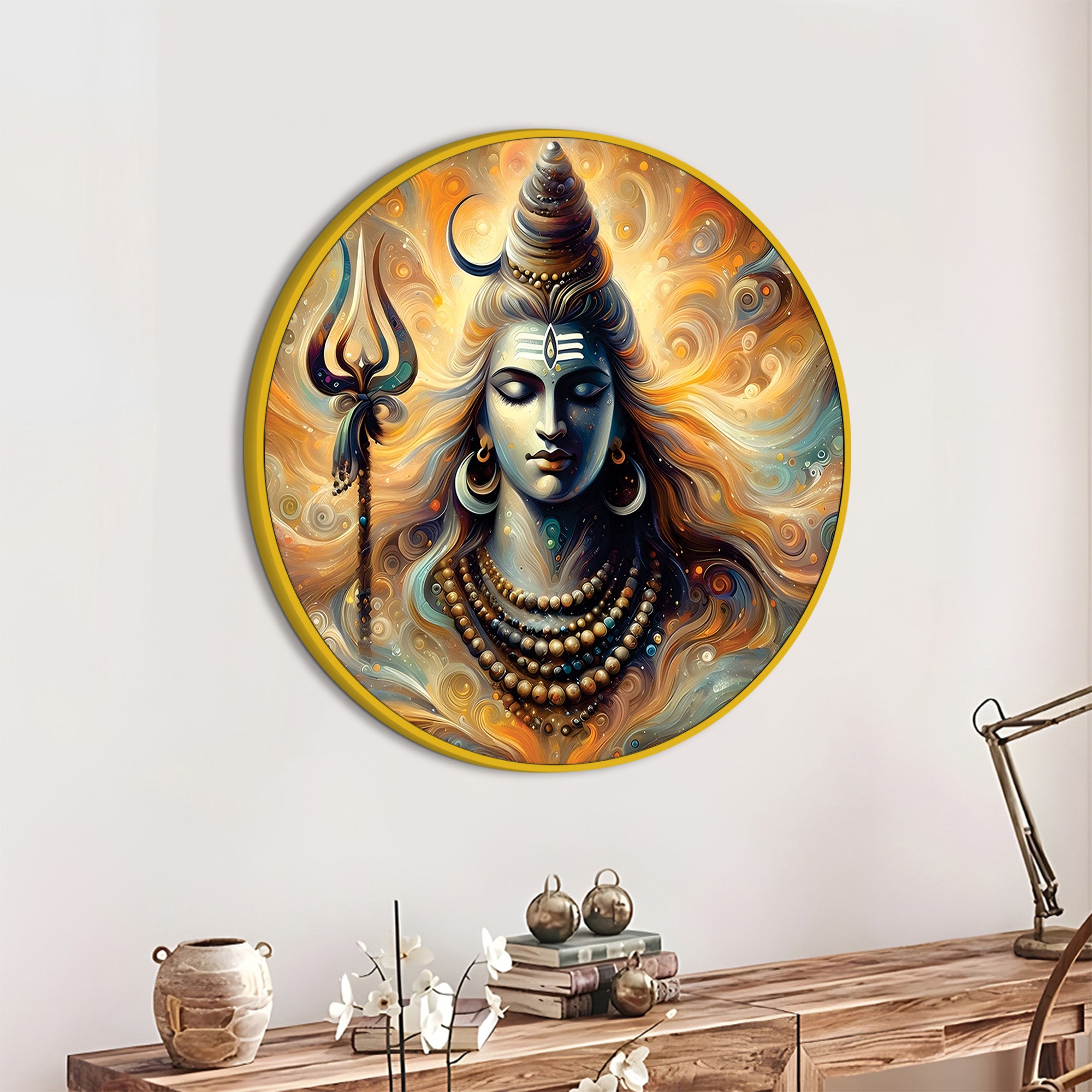 Luxury Shiv Ji Decorative Painting