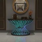 Luxury Spiral LED Console Table | Designer Modern Home Decor (SS 302)
