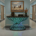 Luxury Spiral LED Console Table | Designer Modern Home Decor