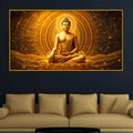 Luxury Spiritual Buddha Artwork Crystal Glass Painting for Home Décor