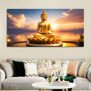 Luxury Spiritual Buddha Canvas Painting for Wall Décor