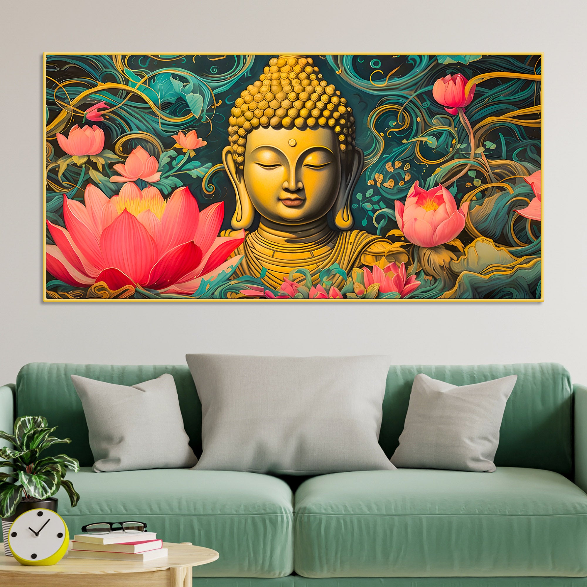 luxury-spiritual-buddha-wall-painting-for-home-living-room
