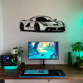 Luxury Sports Car Metal Wall Art for Modern Home Décor