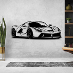 Luxury Sports Car Metal Wall Art for Modern Home Décor