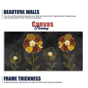 Luxury Style Flower Premium Wall Painting