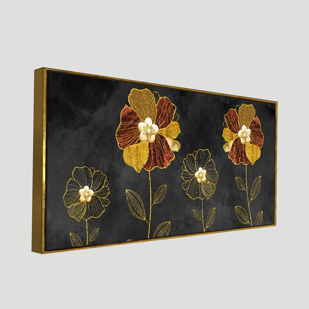 Luxury Style Flower Premium Wall Painting