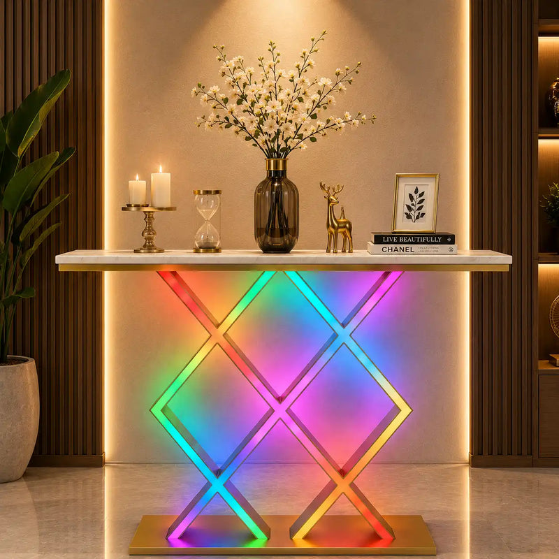 Luxury Style LED Console Table | Designer Modern Home Decor (SS 302)