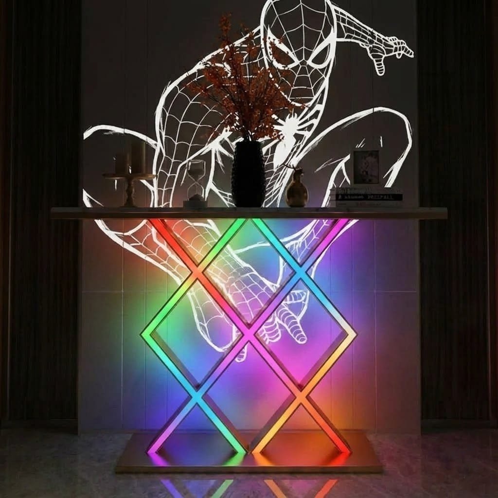 Luxury Style LED Console Table | Designer Modern Home Decor