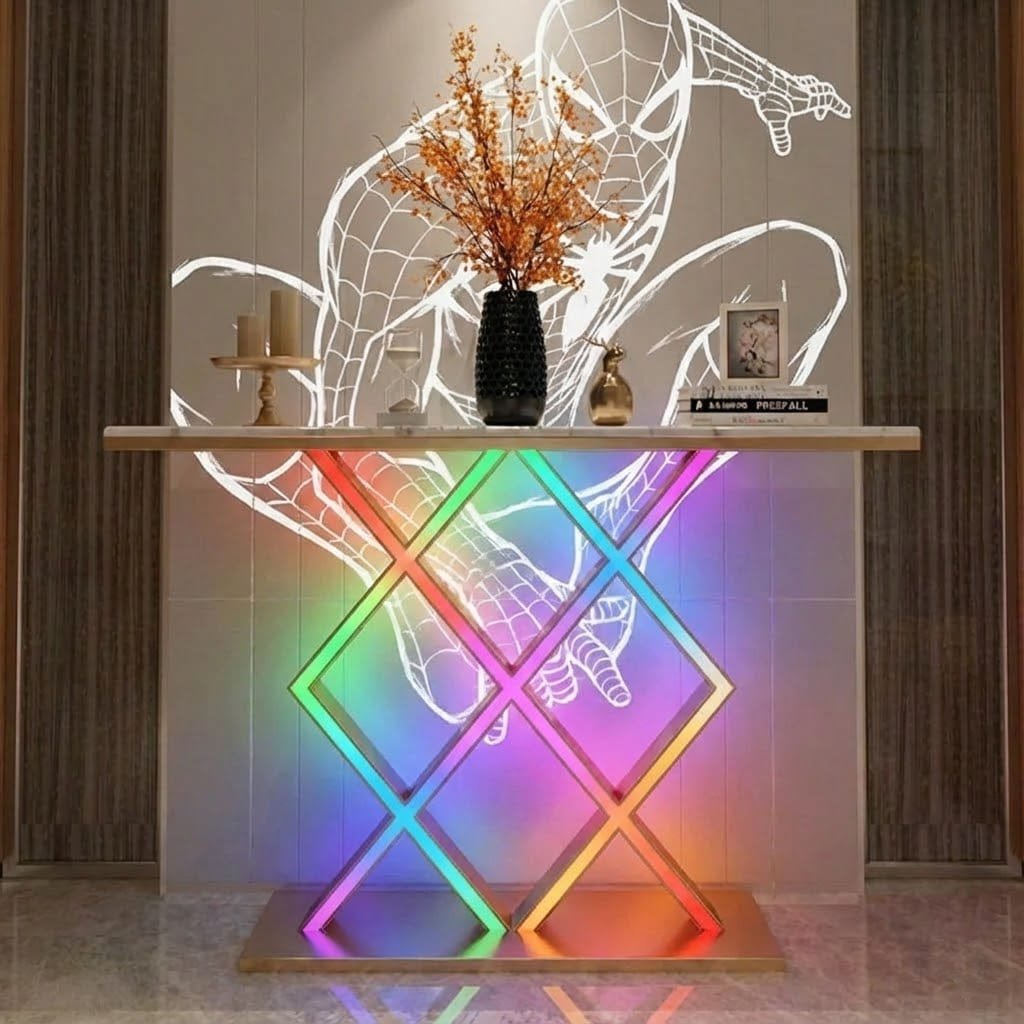 Luxury Style LED Console Table | Designer Modern Home Decor