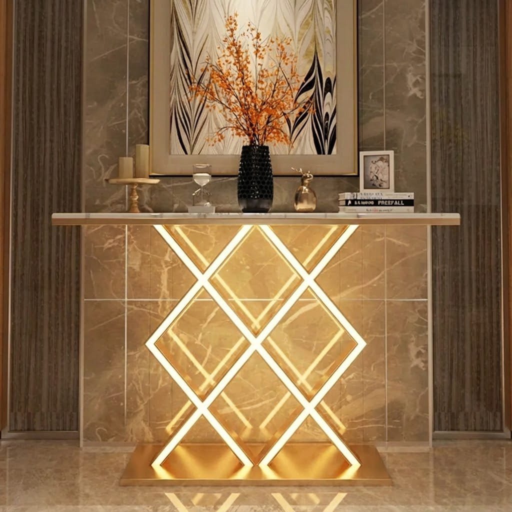 Luxury Style LED Console Table | Designer Modern Home Decor (SS 302)