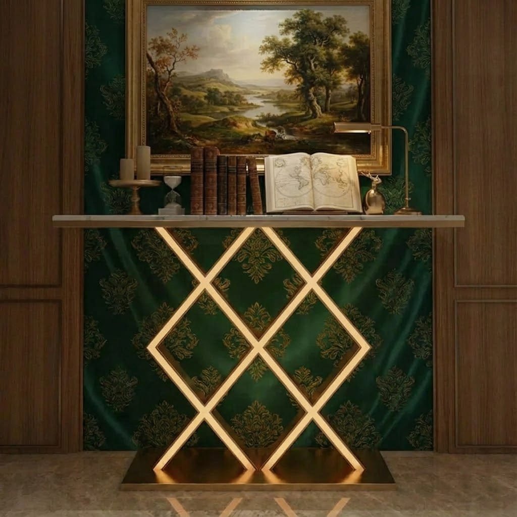 Luxury Style LED Console Table | Designer Modern Home Decor (SS 302)
