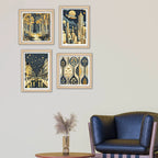 Luxury Style Wall Art Frame Set of 4