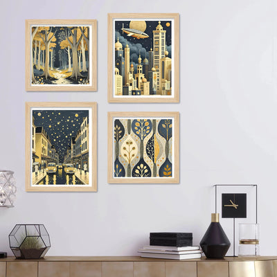 Luxury Style Wall Art Frame Set of 4