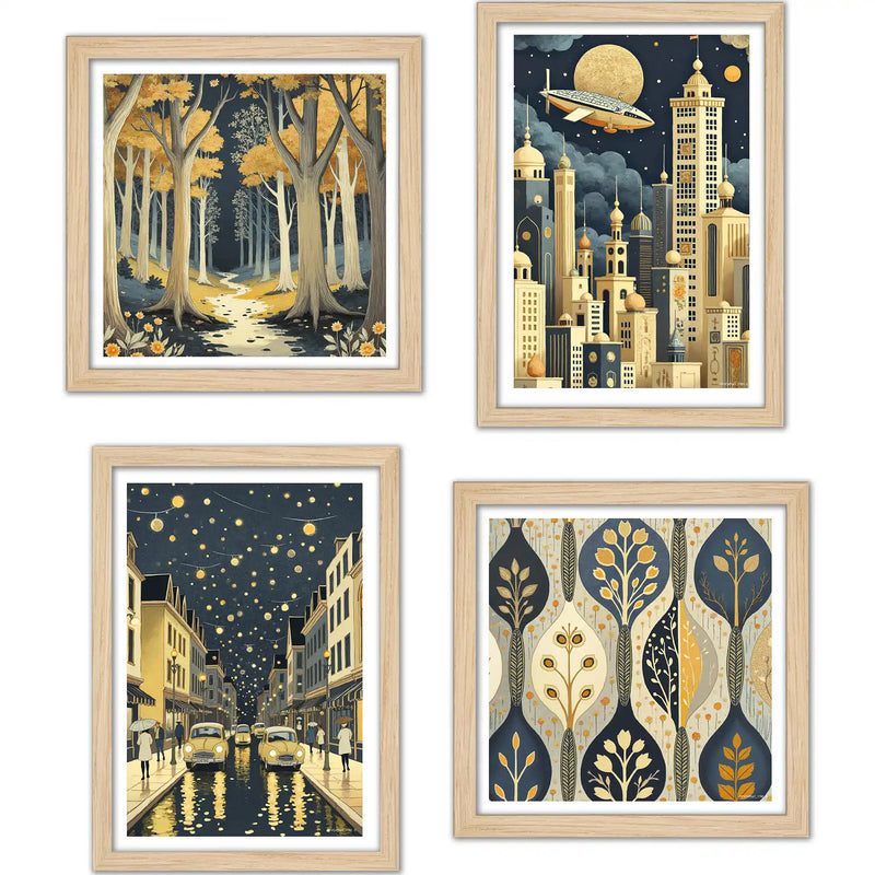Luxury Style Wall Art Frame Set of 4