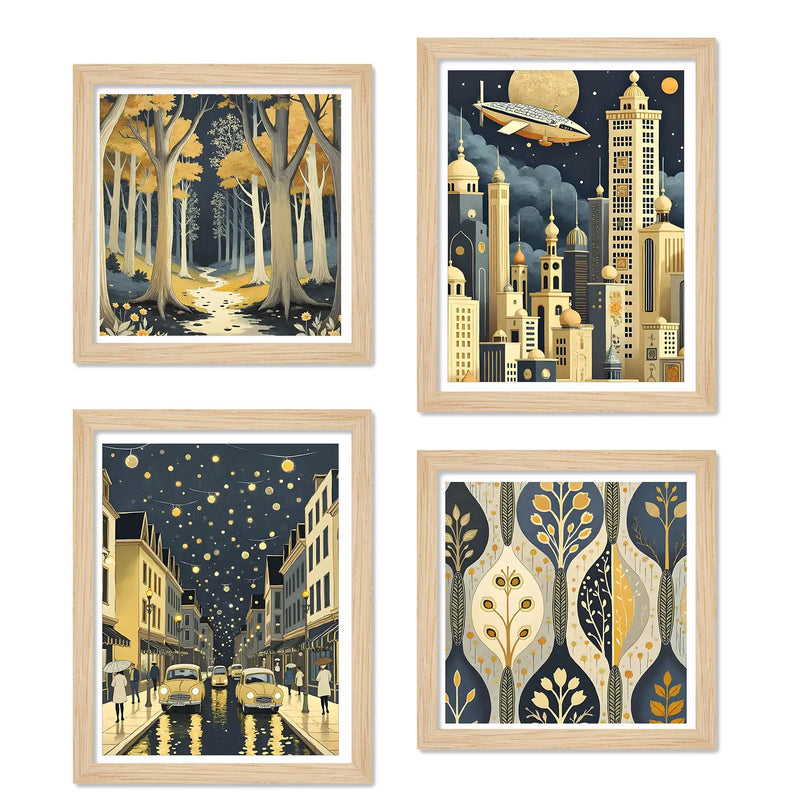 Luxury Style Wall Art Frame Set of 4