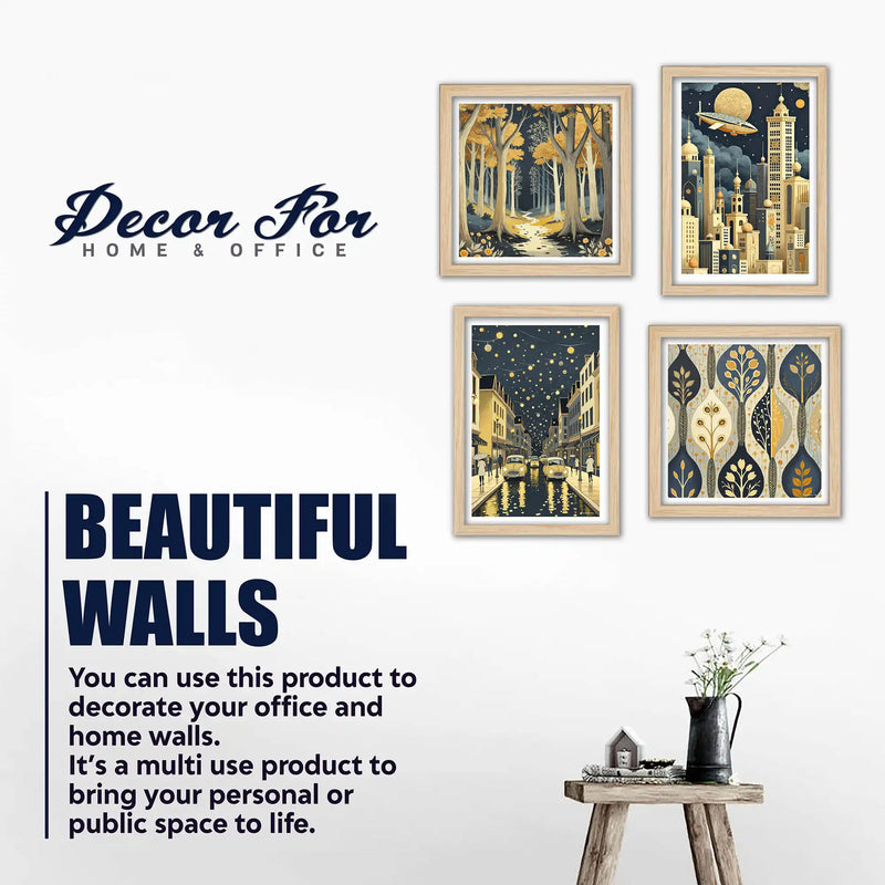 Luxury Style Wall Art Frame Set of 4