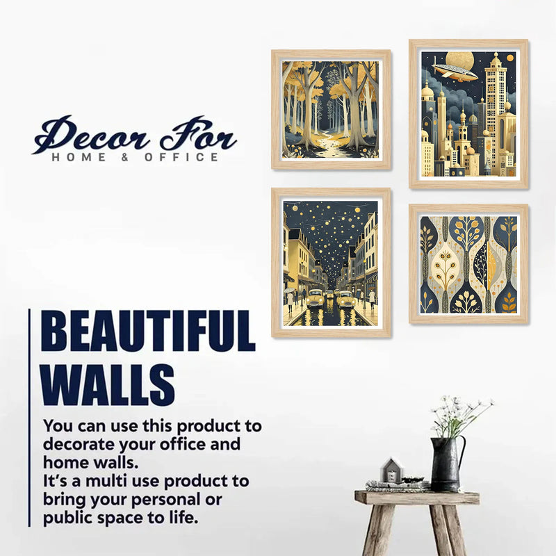 Luxury Style Wall Art Frame Set of 4