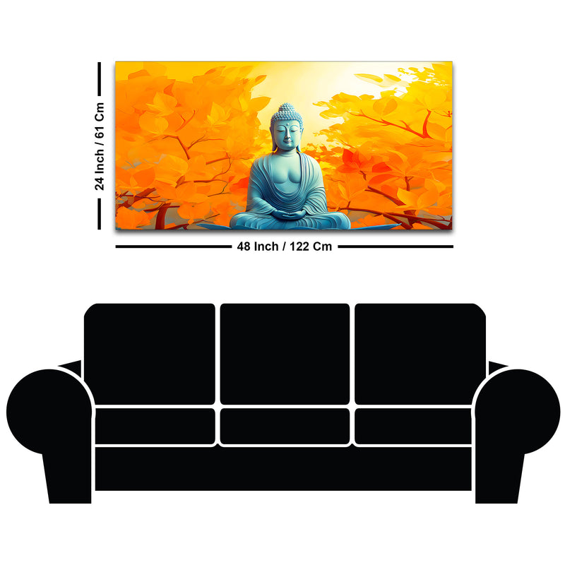 Luxury Stylish Buddha Wall Painting