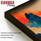 Luxury Sunset Abstract Canvas Wall Decor Painting