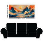 Luxury Sunset Abstract Canvas Wall Decor Painting
