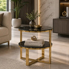 Luxury Table with Double Shelf for Luxury Living Room & Bedroom Décor