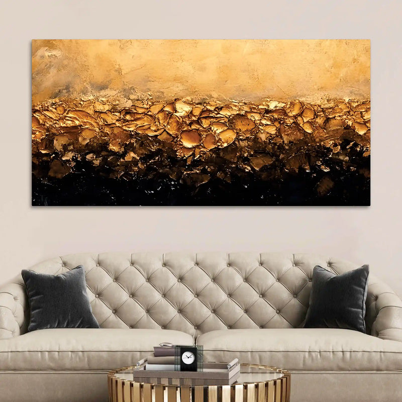 Luxury Textured Canvas Wall Art Abstract Painting for Stylish Home Decor