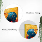 Luxury Textured Elephant Canvas Wall Painting for Bedroom and Living Room