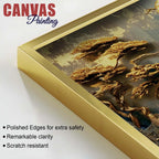 Luxury Textured Mountain Scene Abstract Canvas Painting for Home Decor