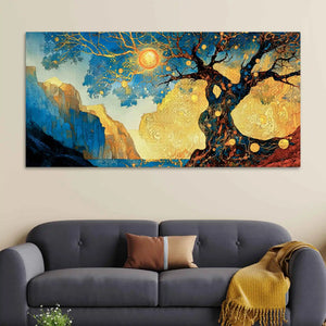 Luxury Tree of Life Abstract Canvas Painting for Home Decor
