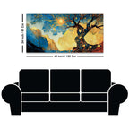 Luxury Tree of Life Abstract Canvas Painting for Home Decor