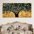 Luxury Tree of Life Canvas Wall Art Abstract Painting for Interiors