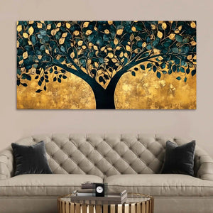 Luxury Tree of Life Canvas Wall Art Abstract Painting for Interiors