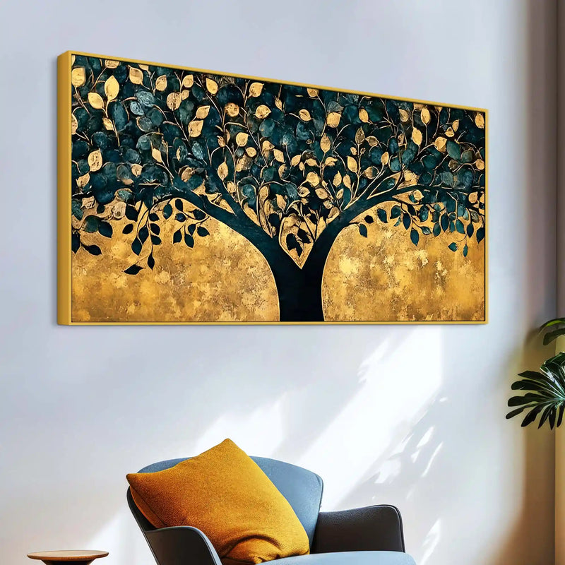 Luxury Tree of Life Canvas Wall Art Abstract Painting for Interiors
