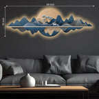 Luxury White Deer Landscape Premium Crystal Glass Backlit LED Painting