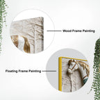 Luxury White Stallion 3D Canvas Wall Painting