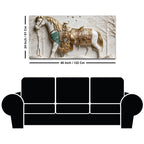 Luxury White Stallion 3D Canvas Wall Painting