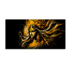 Maa Durga Golden Wall Painting for Home Decor