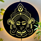 Maa Durga LED Wall Hanging Frame for Temple and Wall Decor