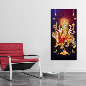 Maa Durga Spiritual Canvas Wall Painting