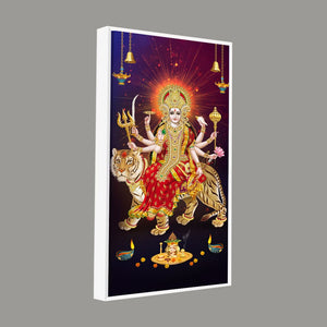 Maa Durga Spiritual Canvas Wall Painting