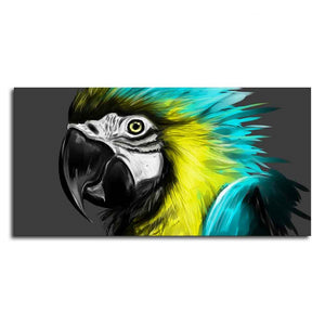 Macaw Parrot Abstract Art Wall Painting