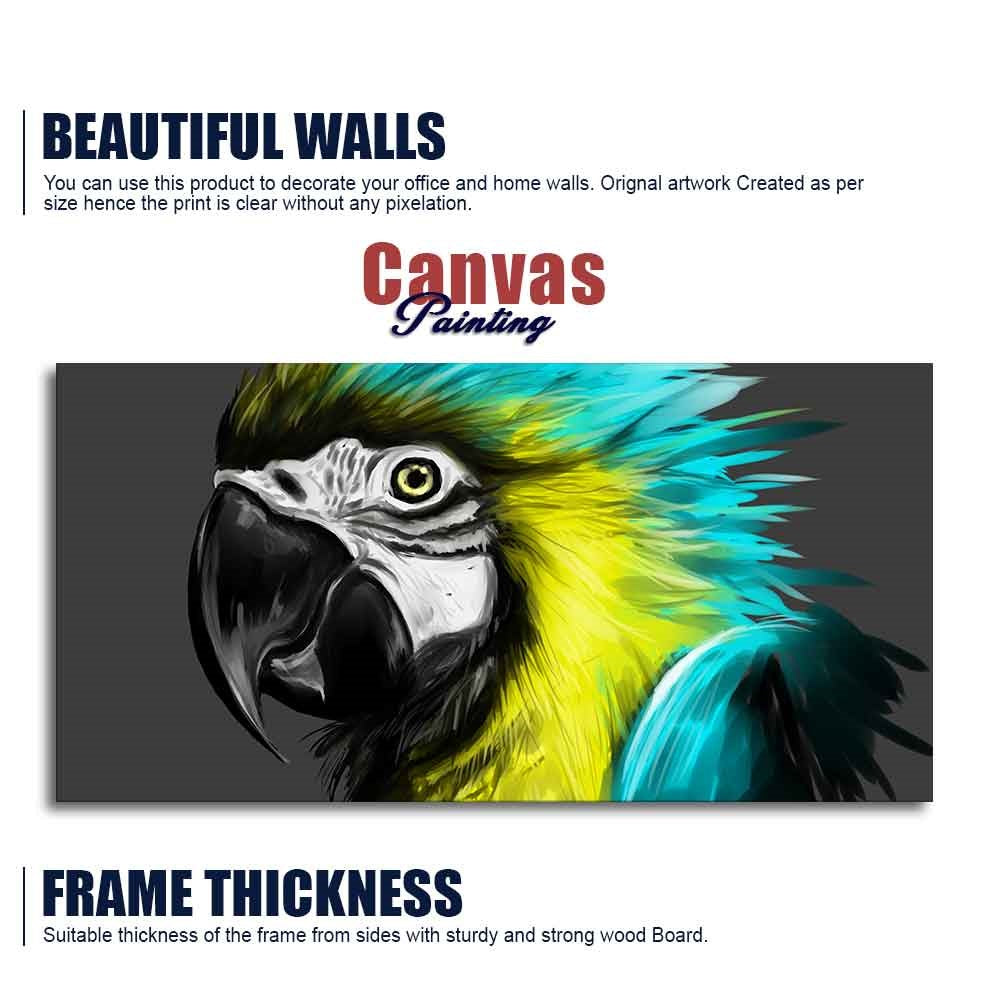 Macaw Parrot Abstract Art Wall Painting