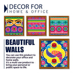 Madhubani Art Patterns Wall Frame Set of Four
