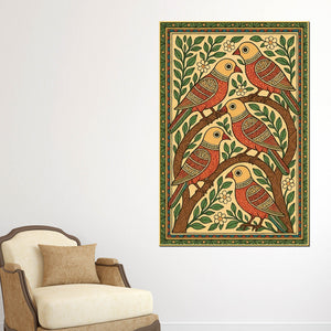 madhubani-birds-canvas-wall-painting-for-wall-art-decoration