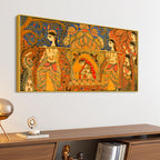 Madhubani Cultural Scene Painting | Premium Ethnic Home Decor